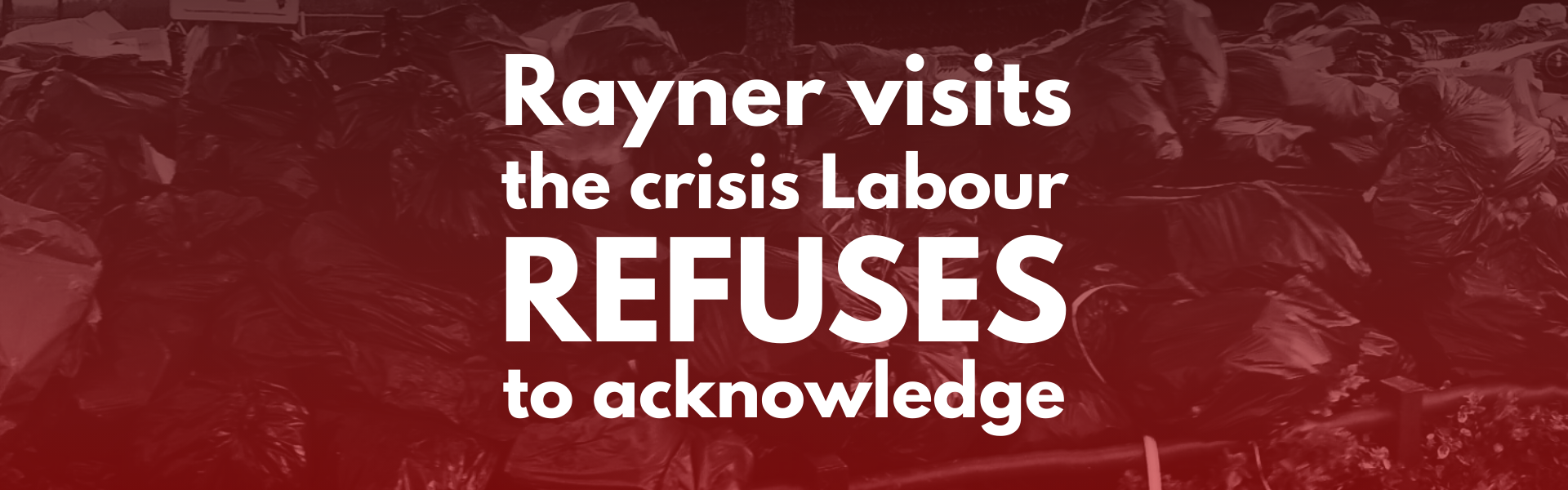 Rayner visits  the public health crisis the Brum Labour refuse to debate