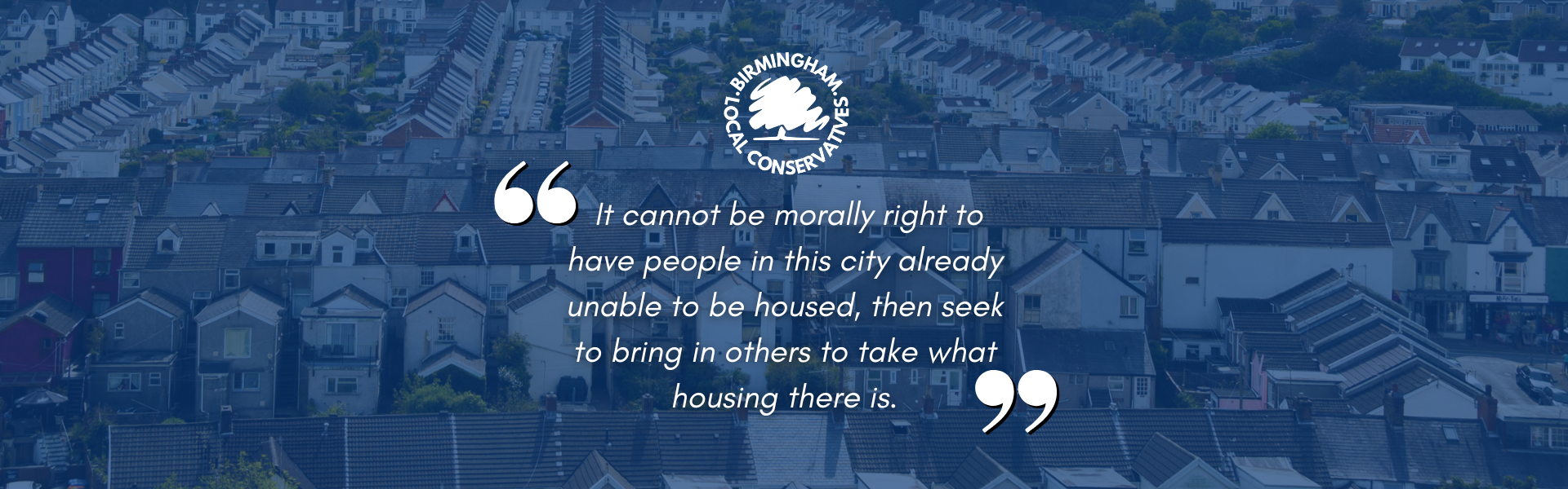 Cannot be morally right to have homesless brummies and bring in other people to take what housing there is available