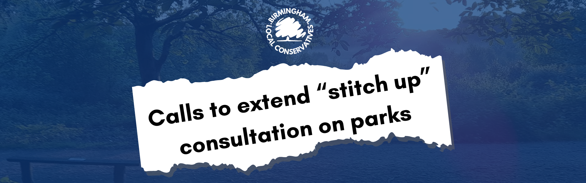 End stitch up consultation on parks