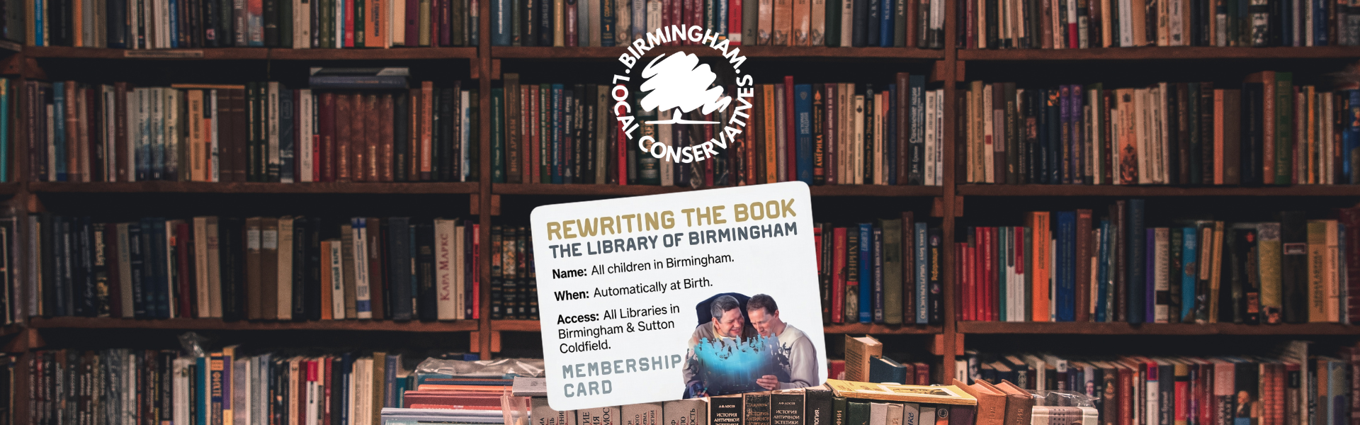 All children registered for library cards at birth