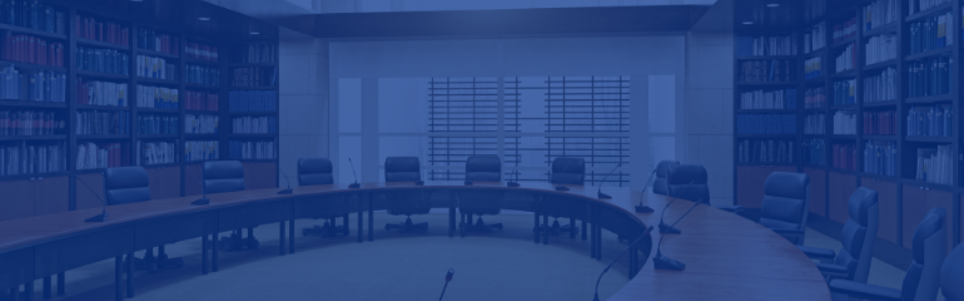 committee room with blue overlay