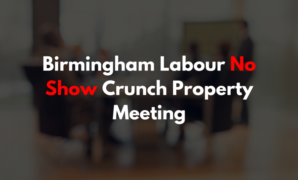 Labour No Show Crunch Property Meeting