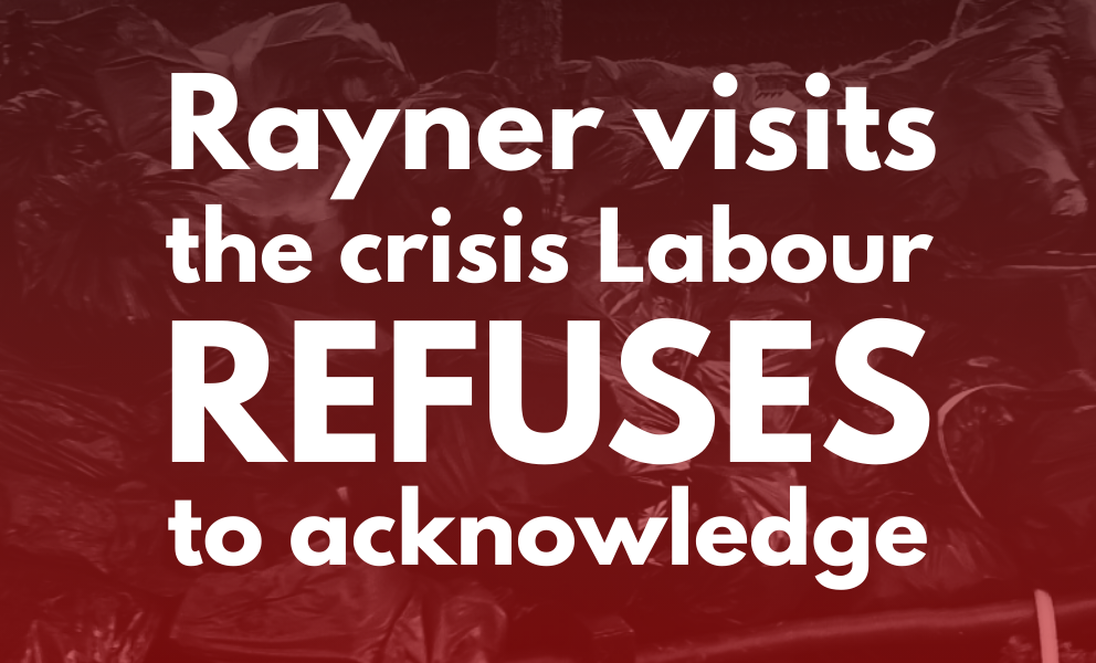Rayner visits  the public health crisis the Brum Labour refuse to debate