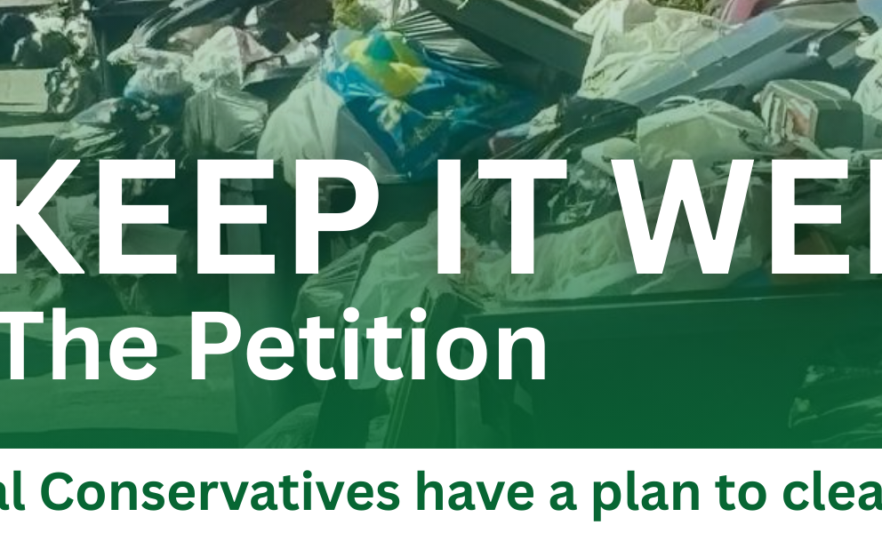 Keep it weekly. Only the Local Conservatives have a plan to clean up the city
