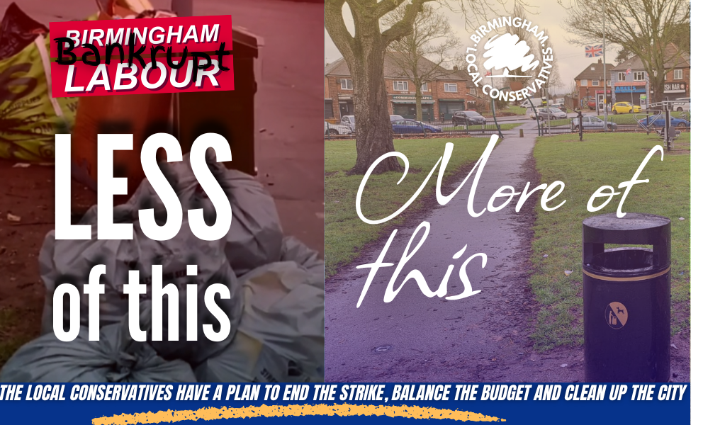Less rubbish more bins