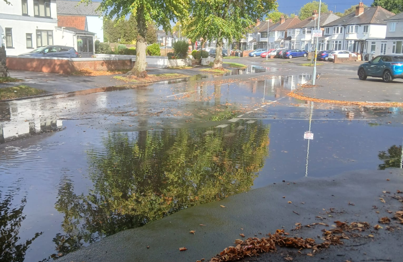 Flooded road