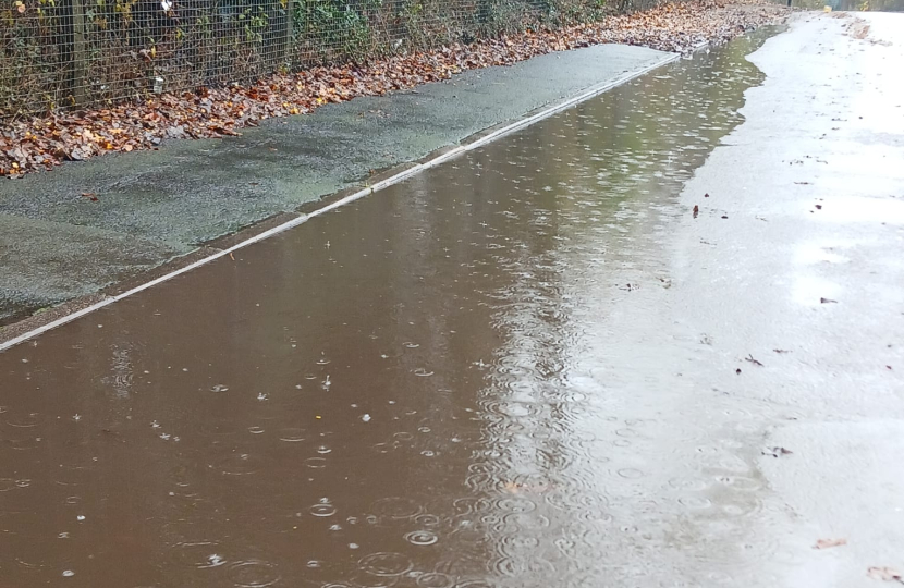 Flooded road