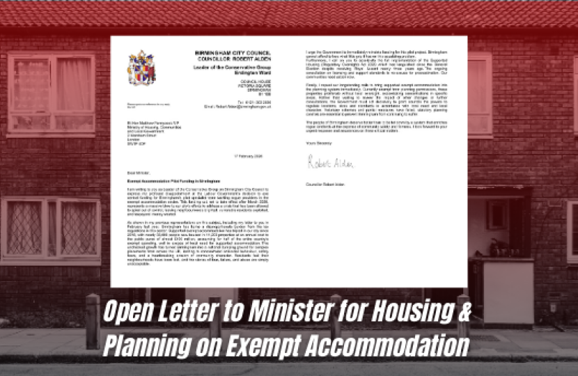 Local Conservatives pen open letter to Minister for housing and planning