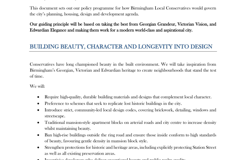 Policy document - page 1