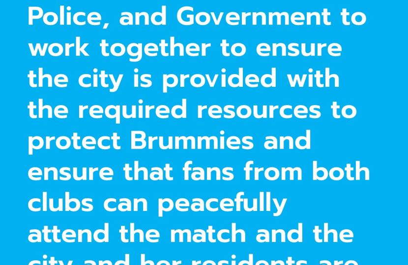 Quote from Local Conservatives calling for Police and Government action