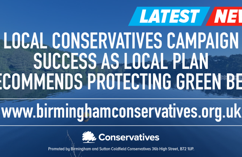 Conservatives secure green belt protection