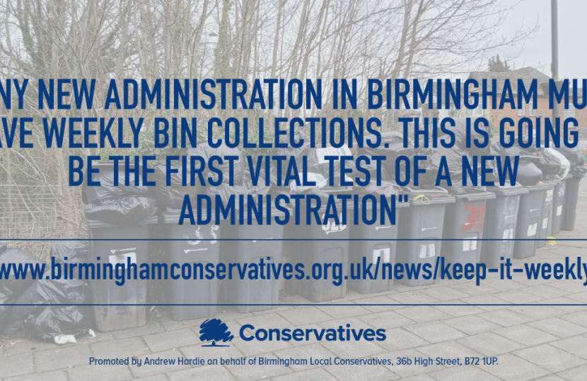A new administration must save weekly bin collections