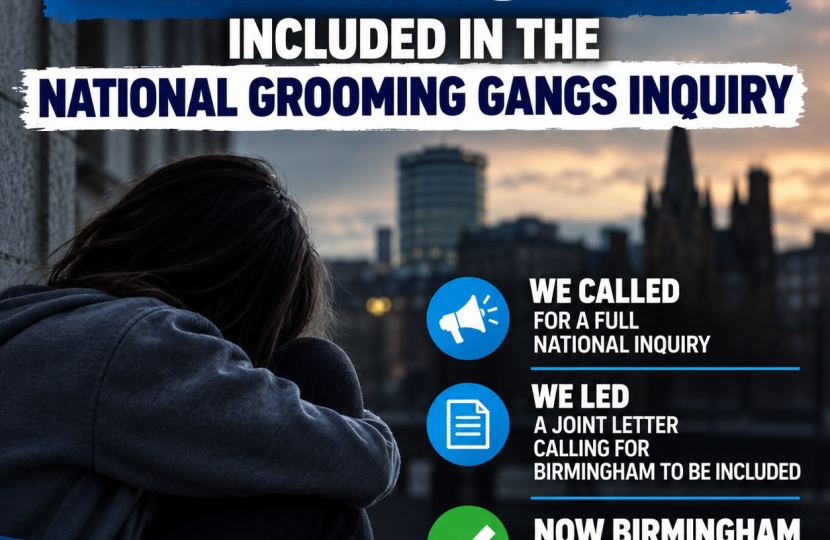 Welcoming Birmingham being included in the inquiry