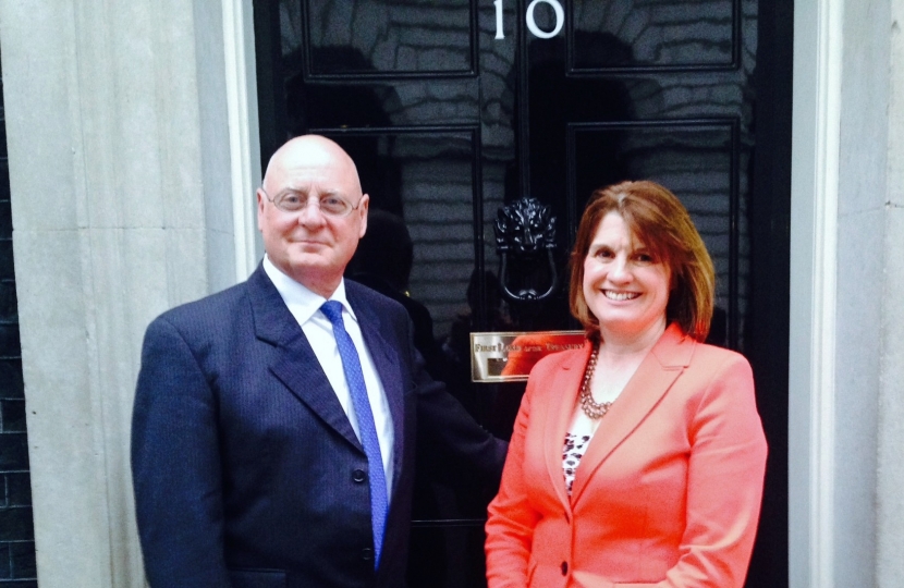 Rachel Maclean with Mike Bennett at 10 Downing Street