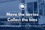 Move the lorries, collect the bins