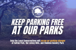 Keep parking at our parks free