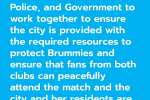 Quote from Local Conservatives calling for Police and Government action