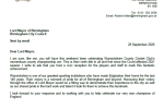 Letter to Lord Mayor