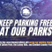 Keep parking at our parks free