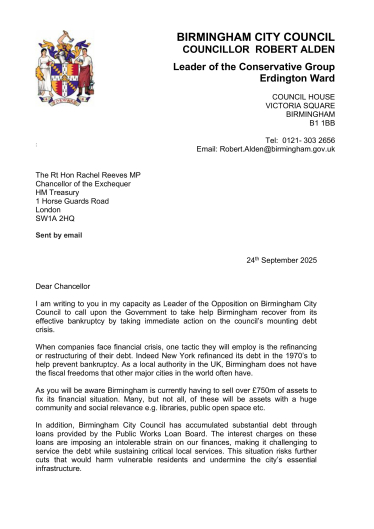 Page 1 of open letter