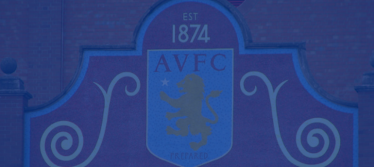 Aston Villa Logo with Blue overlay