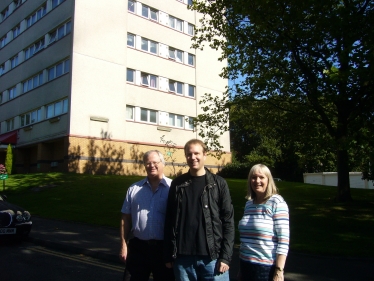  PICTURE:  Fergus, Deirdre and Matt took action after recent fly tipping problem