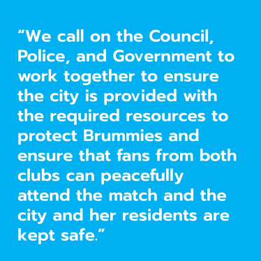 Quote from Local Conservatives calling for Police and Government action